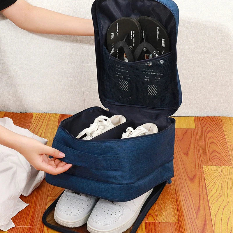 Waterproof Shoe Storage Bag – Holds 3 Pairs | Large Capacity Shoe Storage Bag Qme