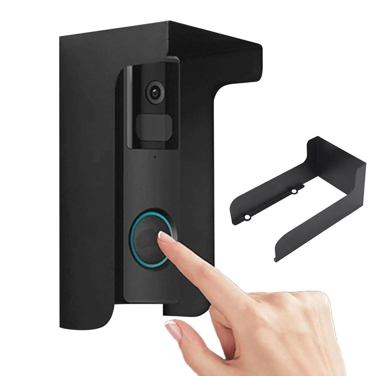 Steel Doorbell Cover – Sun-Proof & Anti-Glare Protection Doorbell Cover Qme