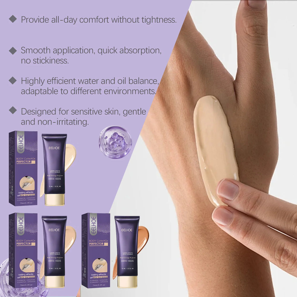 EELHOE Body Concealer Full Coverage Waterproof 74ml Body Concealer Qst