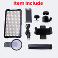 Professional Tattoo Fill Light 180 LED Beads & CPL Filter Tattoo Photography Light Qme black