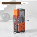 Pop-Up Dental Floss Dispenser – Portable 10-Pick Storage Box Dental Floss Dispenser Qst Orange