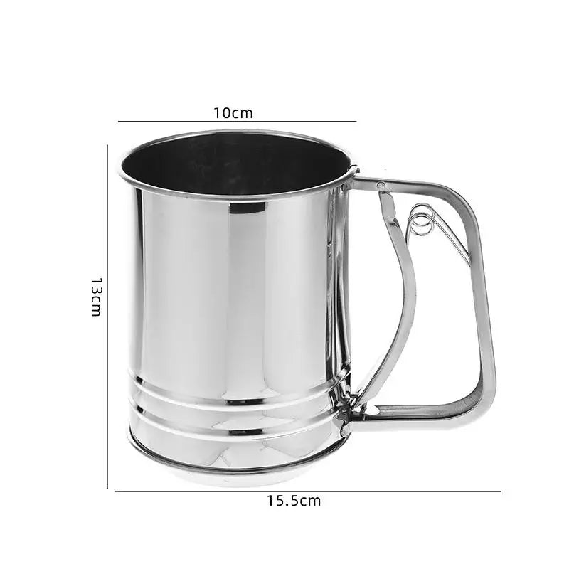 Stainless Steel Mesh Sugar Sieve & Flour Strainer | Baking Mesh Flour Sieve Qme A2