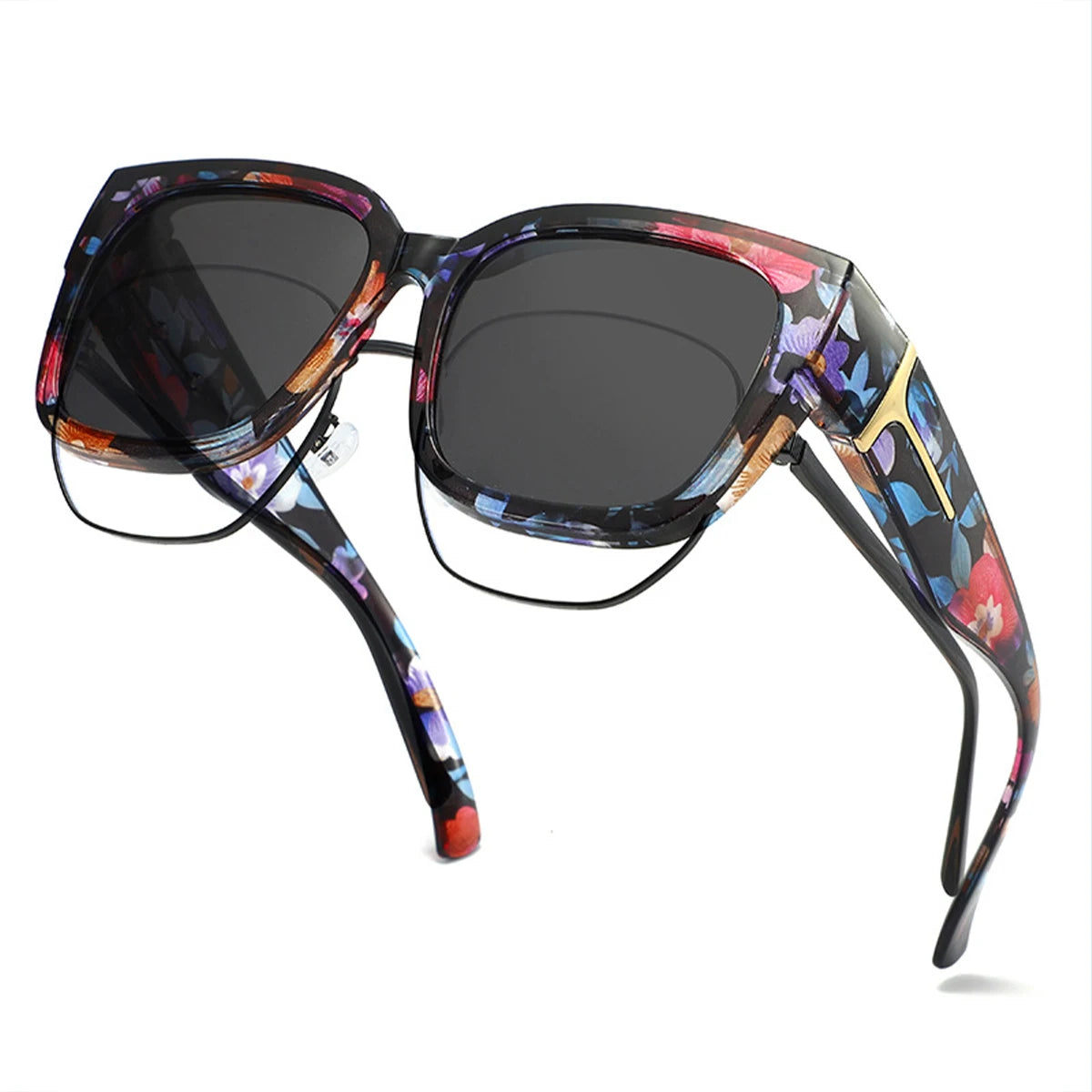 VOPHA Oversized Fit-Over Polarized Sunglasses UV400 Square Polarized Sunglasses Qst
