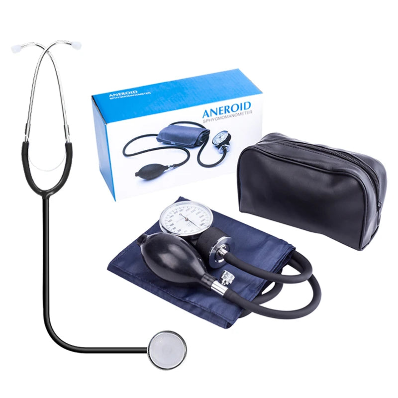 Manual Blood Pressure Monitor – Aneroid Upper Arm Cuff & Stethoscope Blood Pressure Monitor Qst Single Sided