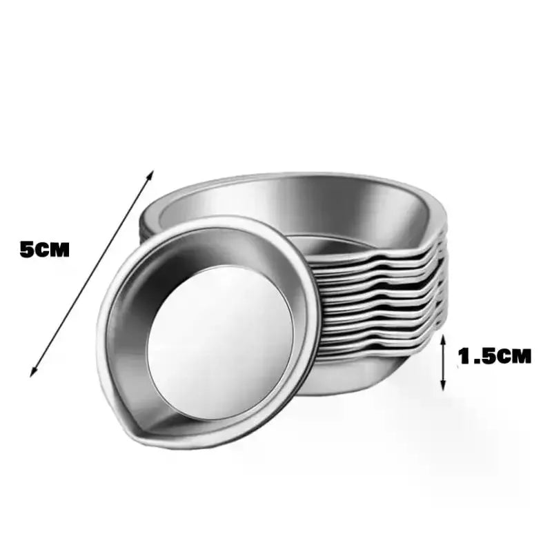 Stainless Steel Paint Palette Mixing Bowls – Odorless & Non-Toxic Paint Palette Bowls Qme