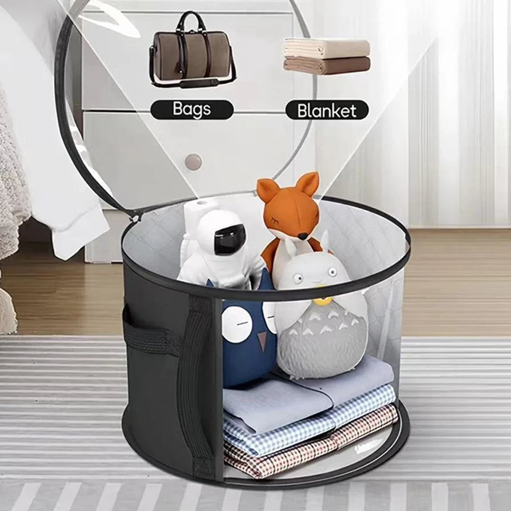 Non-Woven Fabric Hat Storage Bucket – Foldable Travel Organizer Hat Storage Organizer Qme