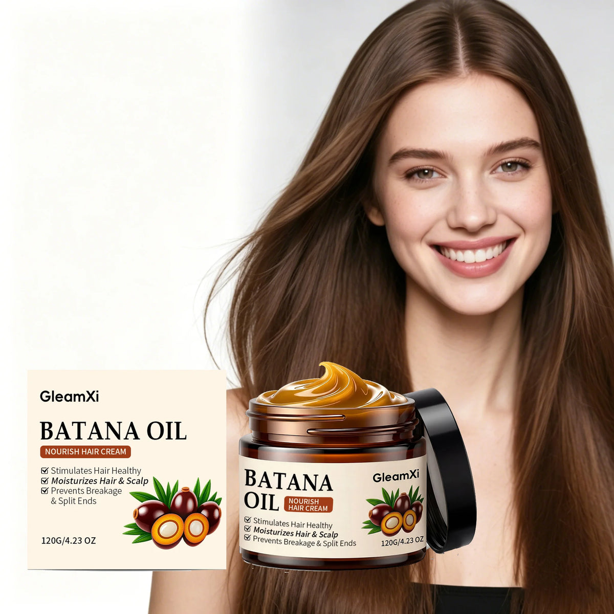 Gleamxi Batana Oil Hair Conditioner – Nourish & Strengthen 120g Hair Conditioner Qst
