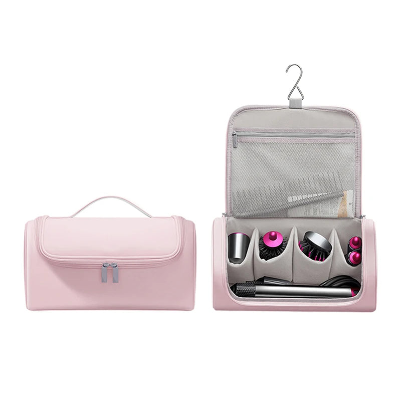 Waterproof Hair Dryer Travel Bag – PU Leather Organizer Case Hair Tool Travel Bag Qst 002