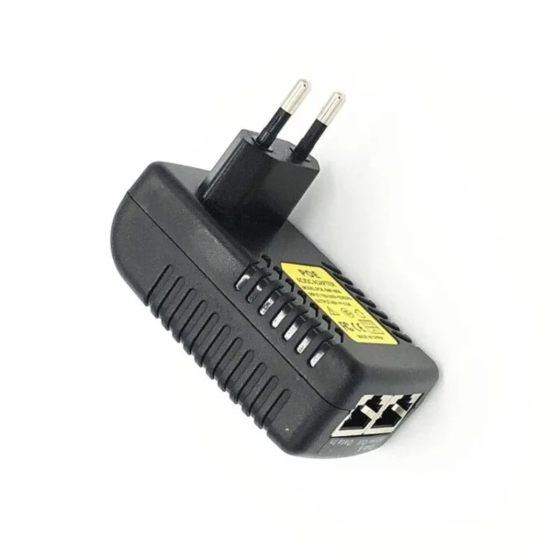 48V 0.5A PoE Power Adapter for Wireless AP & Network Switch PoE Power Adapter Qme Beige