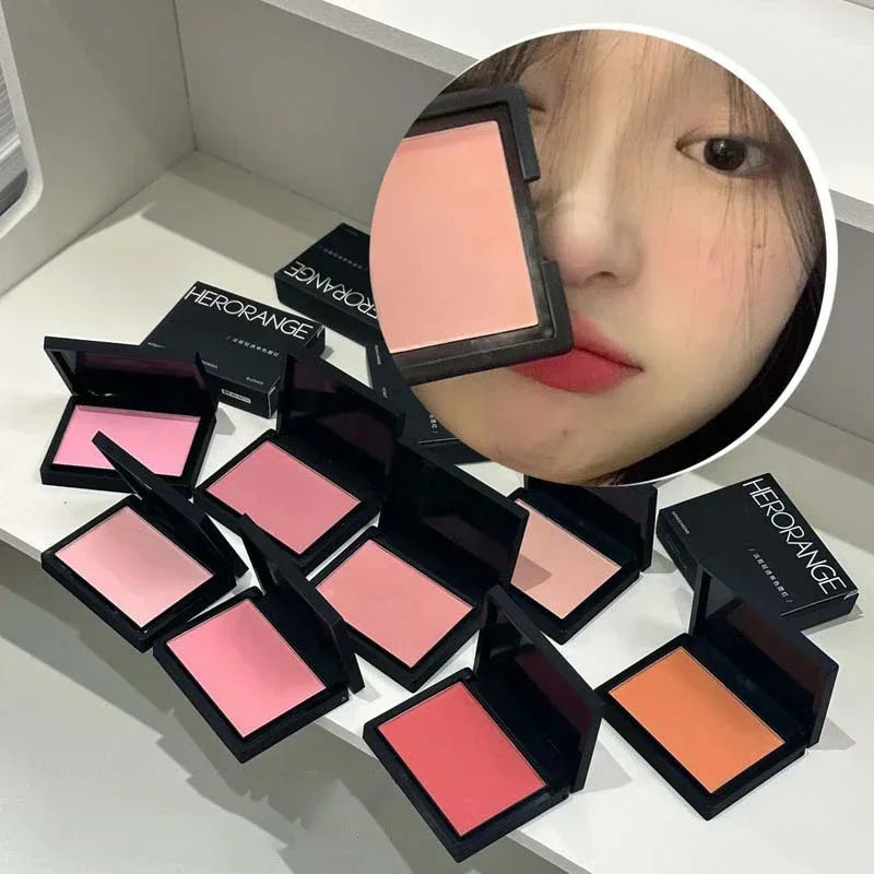 Sweet Orange Powder Blush – Latte Nude Peach Cheek Color | Qme Powder Blush Qme