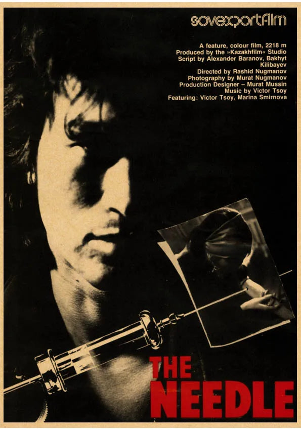 Viktor Tsoi Vintage Canvas Poster – Wall Art for Home & Cafe Canvas Wall Poster Qst