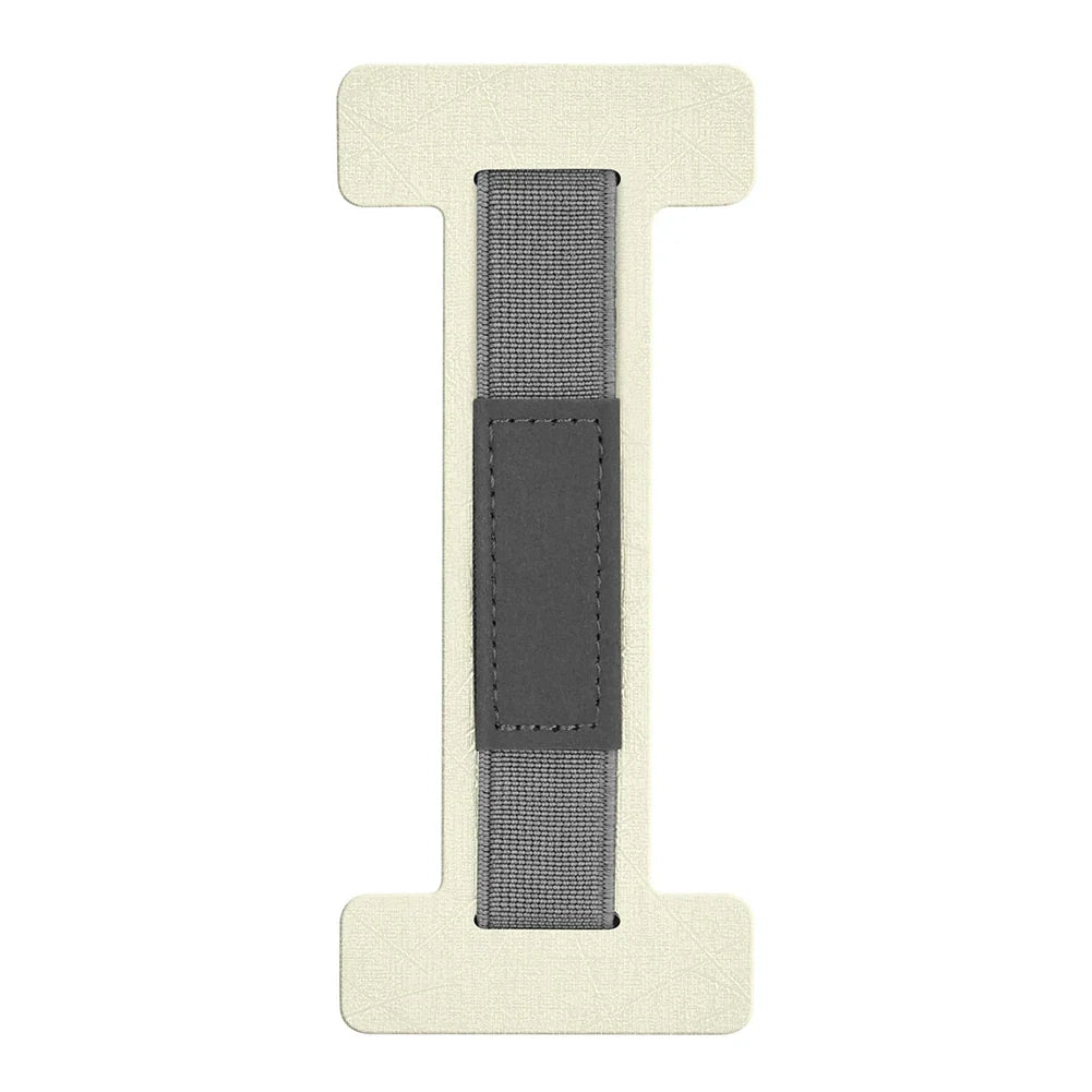Universal Anti-Slip Finger Sling Tablet Grip Strap | 6–8 Inch Tablet Grip Strap Qme White
