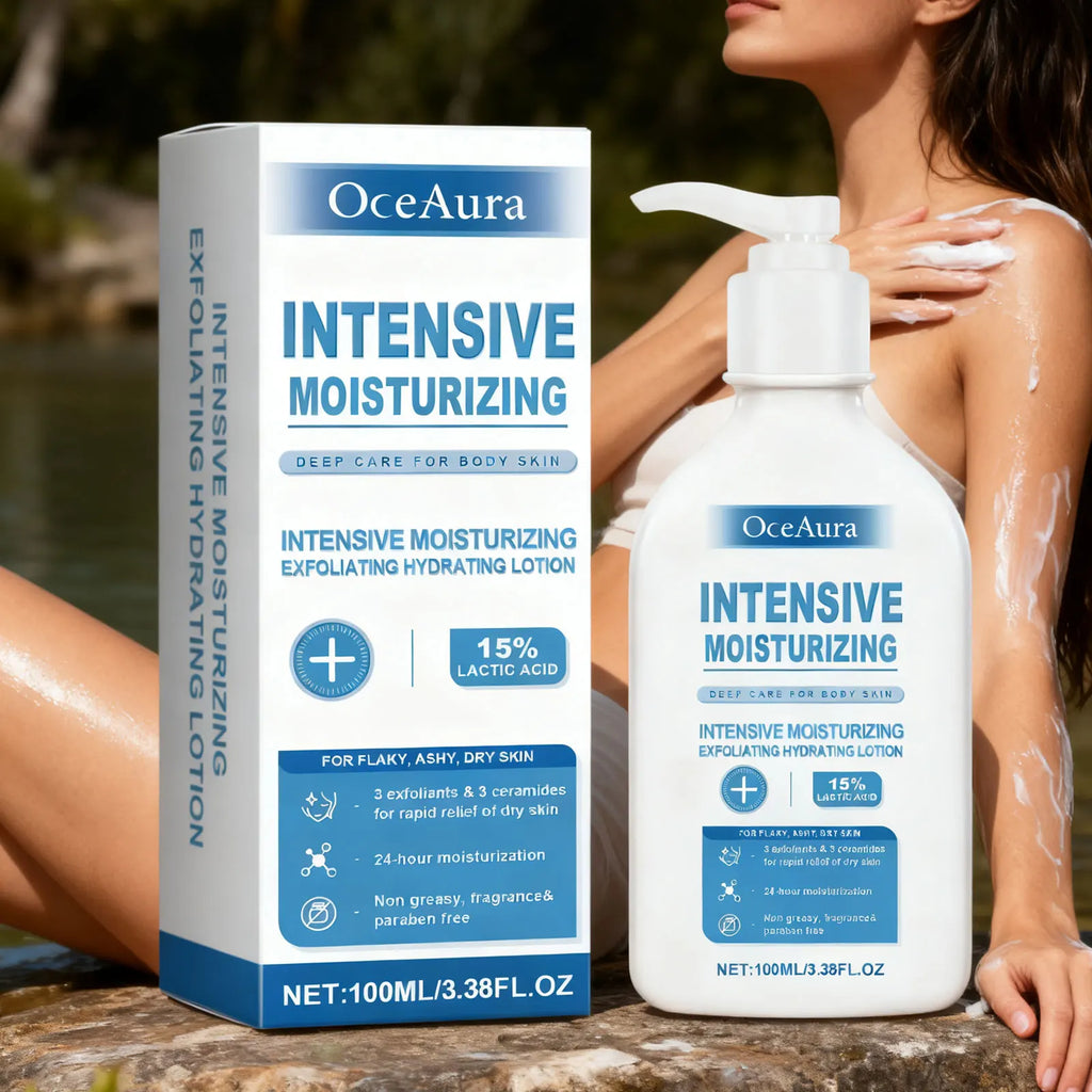 OceAura Exfoliating Hydrating Body Lotion – AHA & Ceramide Body Lotion Qst