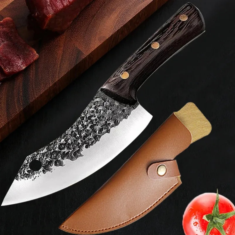 Hand Forged Chef Knife – Stainless Steel Boning & Cleaver Blade Chef Kitchen Knife Qst