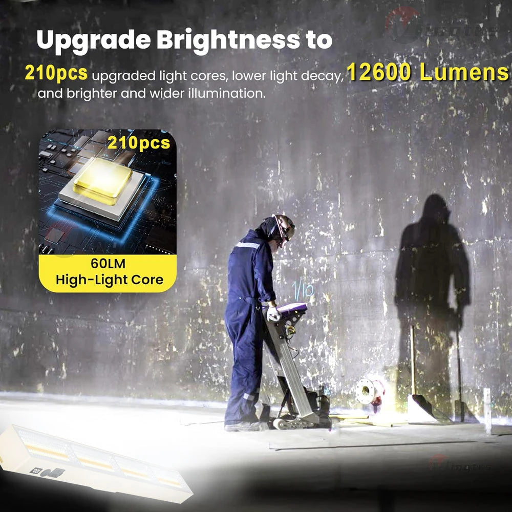LED Magnetic Work Light Bar – USB Rechargeable 108/156/210 LED LED Work Light Bar Qst