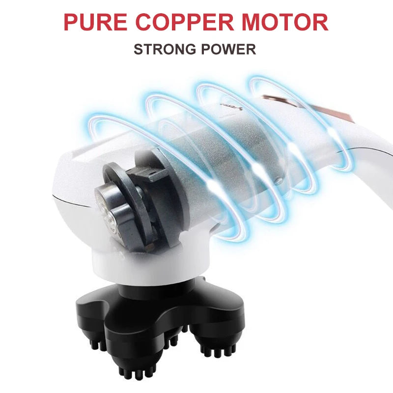 Electric Dolphin Percussion Massager – 6 Heads Full Body Handheld Massager Qst