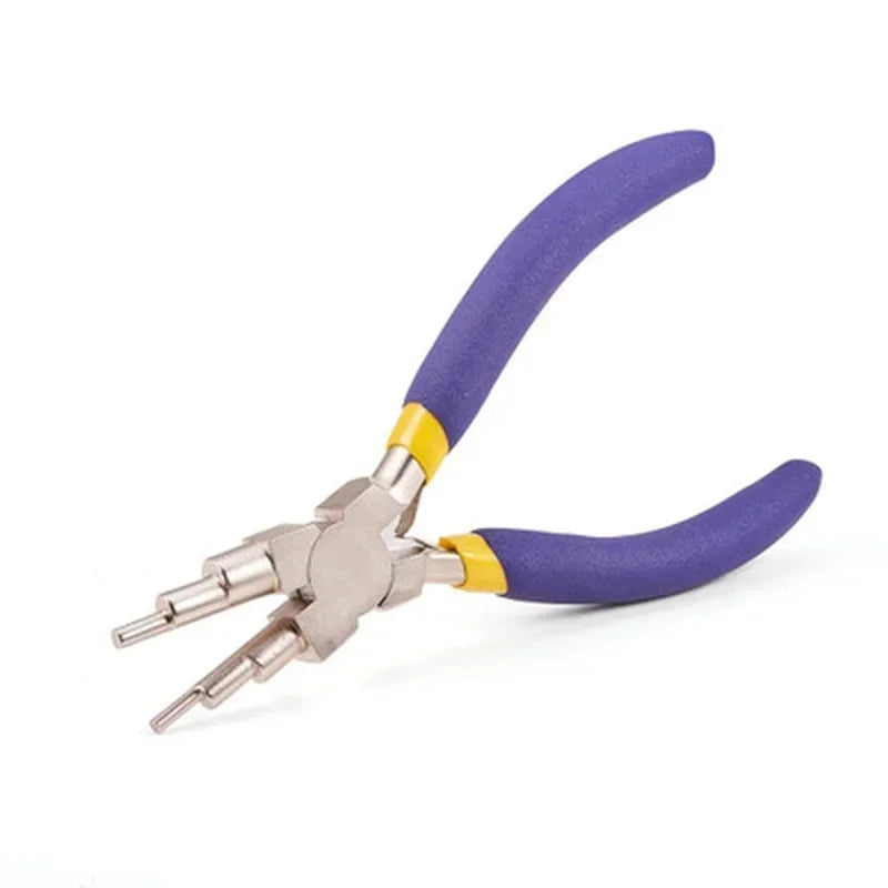 Carbon Steel Bail Making Pliers – 6-Size Round Nose Wire Looping Jewelry Making Pliers Qme A