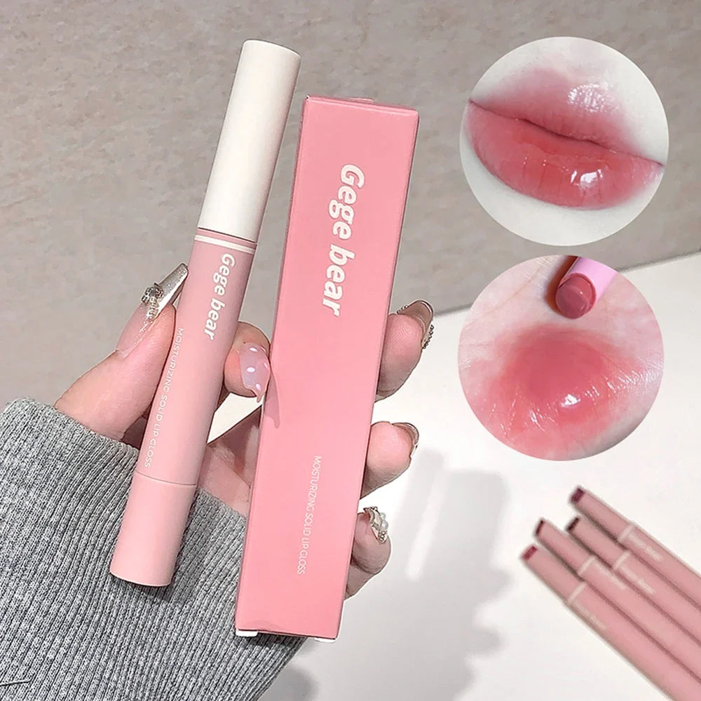 Gege Bear Mirror Lip Glaze – Moisturizing Long-Lasting Lipstick Mirror Lip Glaze Qme