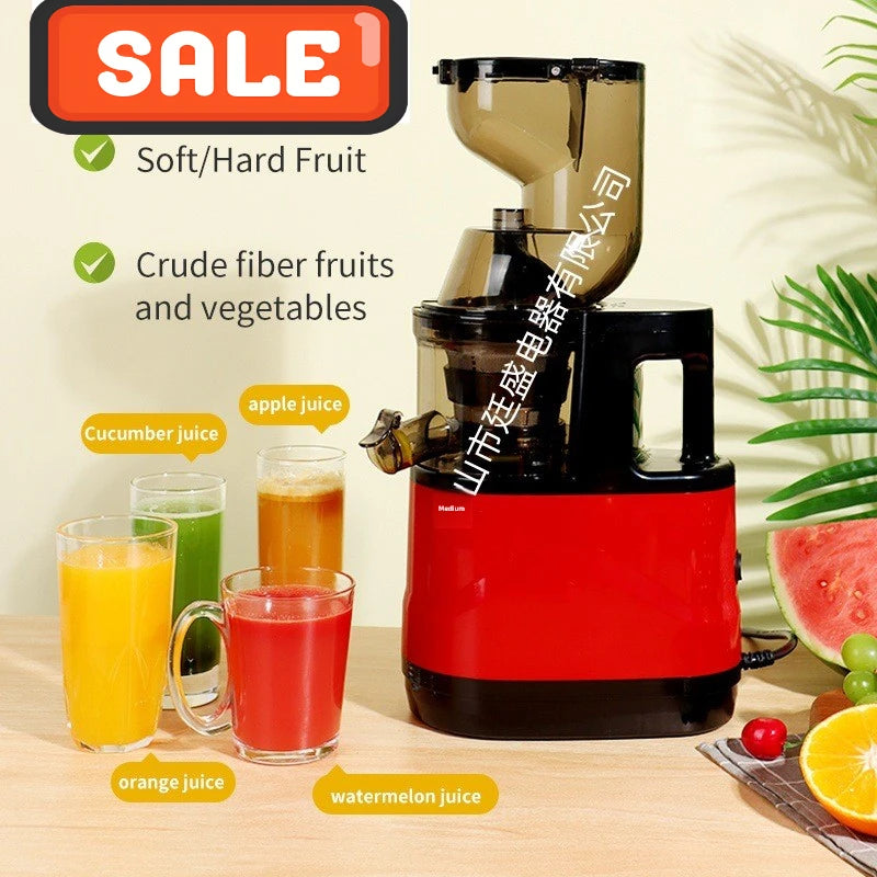 2L Stainless Steel Slow Juicer – Commercial Juice Extractor Slow Masticating Juicer Qst Red EU