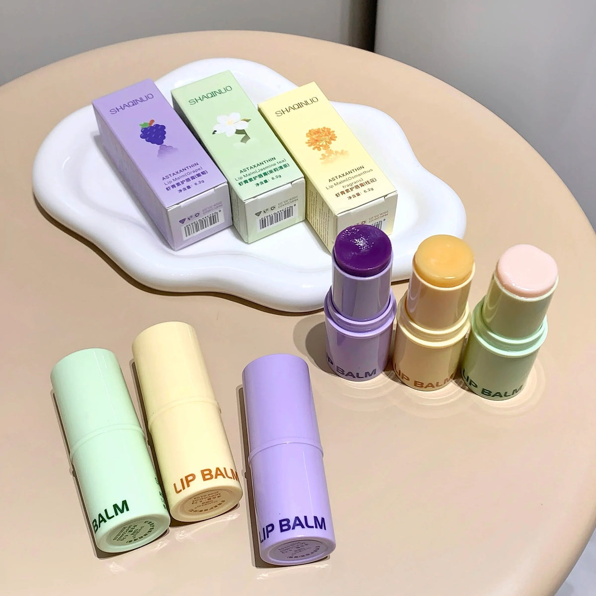 SHAQINUO Large Capacity Hydrating Lip Balm – Moisturizing Care Hydrating Lip Balm Qme