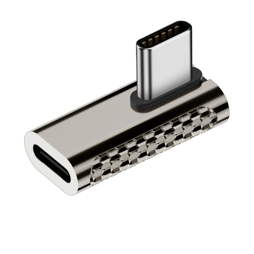 USB-C 90° Adapter 20Gbps OTG 8K 4K 100W Fast Charging USB-C Adapter Qme middle bend