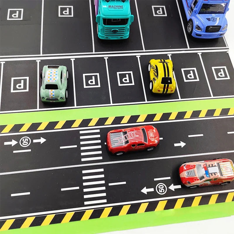 DIY Road & Rail Transit Paper Tape Set – 28 Rolls + 9 Signs DIY Craft Tape Set Qme