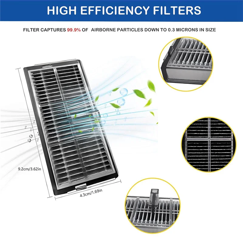 Dreame X40 Ultra Robot Vacuum HEPA Filter Replacement Parts Vacuum Replacement Parts Qme