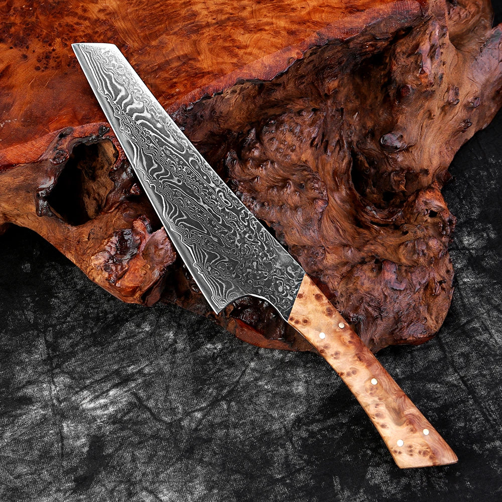 XITUO Damascus Steel Kitchen Knife Set – Sharp Pakkawood Handle Kitchen Knife Set Qst