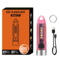 BORUiT V1 Mini Keychain Flashlight UV LED Type-C Rechargeable Keychain Flashlight Qst Pink