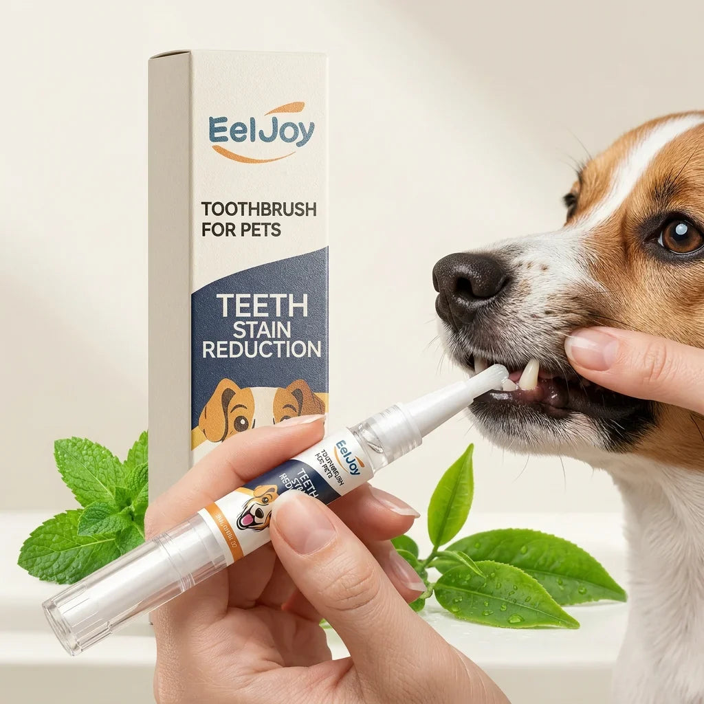 Pet Teeth Cleaning Pen – Plaque & Stain Removal for Dogs & Cats Pet Dental Care Pen Qme
