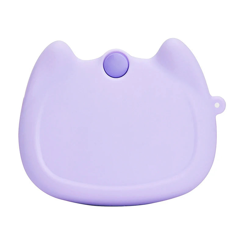 Silicone Retainer & Denture Case with Vent Holes | Portable Dental Storage Case Qst Purple