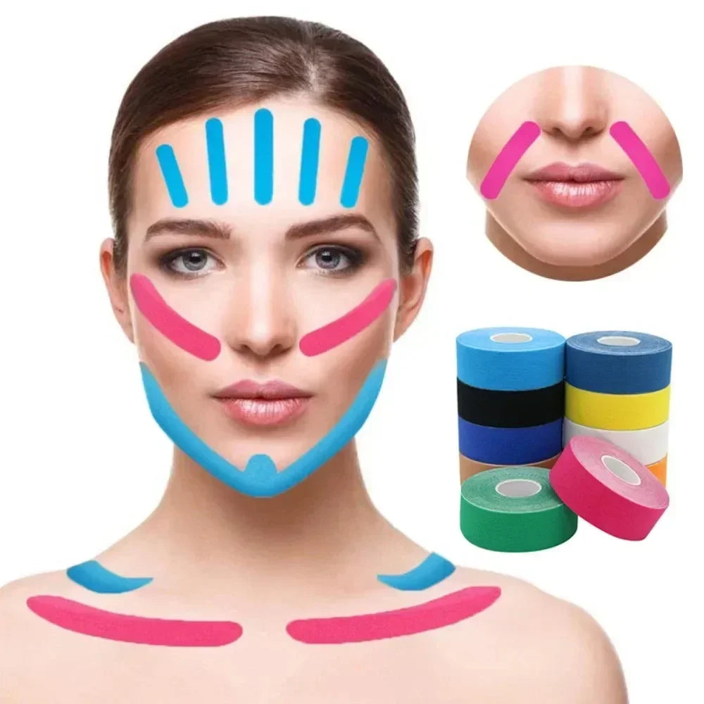 5M Kinesiology Face Tape – V-Line Jaw, Neck & Eye Lifting Face Lifting Tape Qme