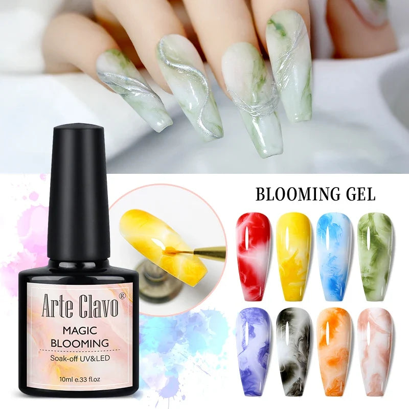 Arte Clavo Blossoming Gel Polish – Watercolor Nail Art 10ml Gel Nail Polish Qme