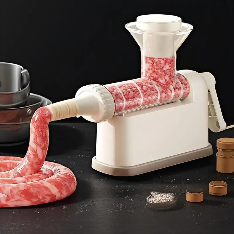 Manual Sausage Stuffer & Meat Grinder Filling Maker + Tubes Sausage Stuffer Qme