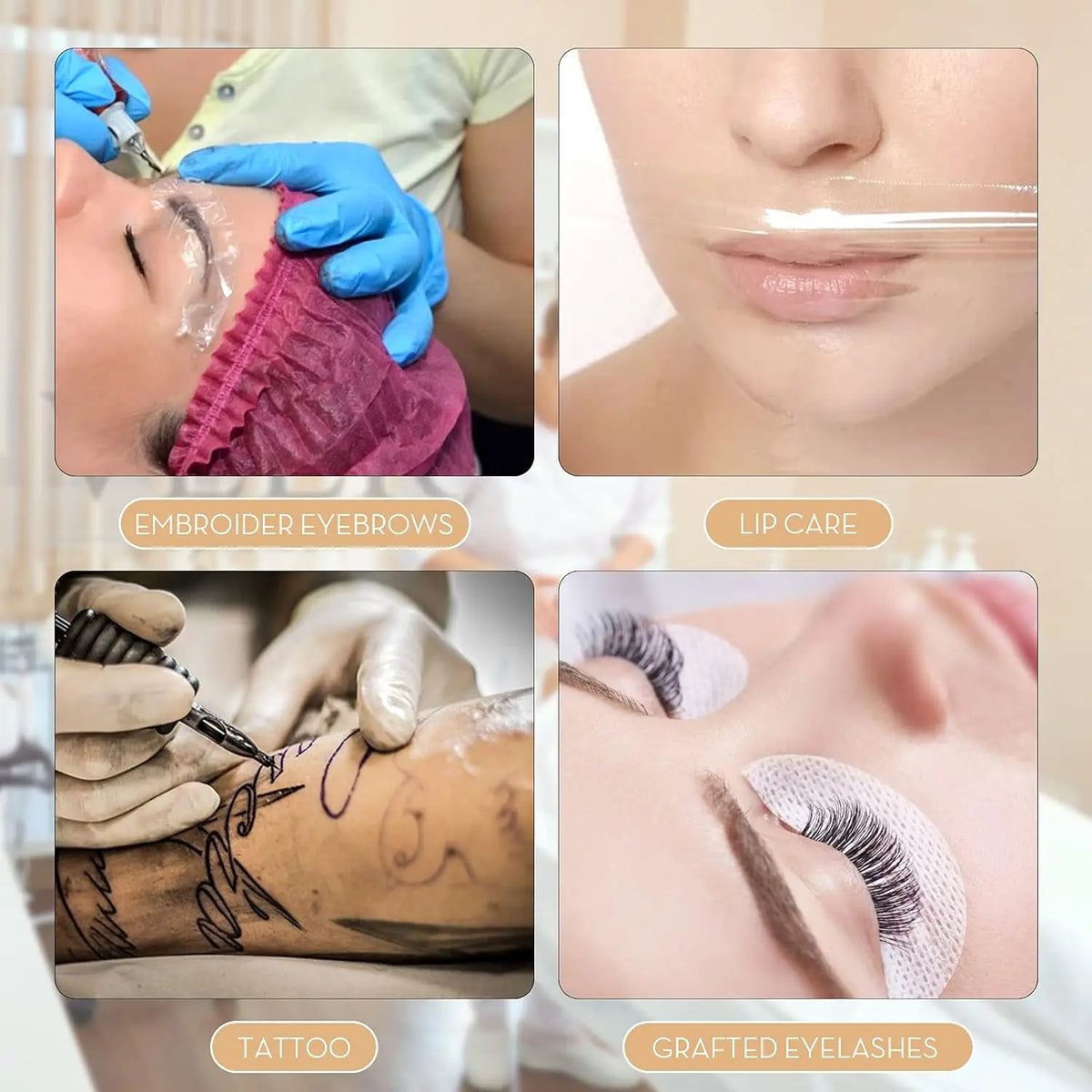 3-Roll PMU Microblading Barrier Film Wrap 42mm×200m | VamsLuna PMU Barrier Film Qst