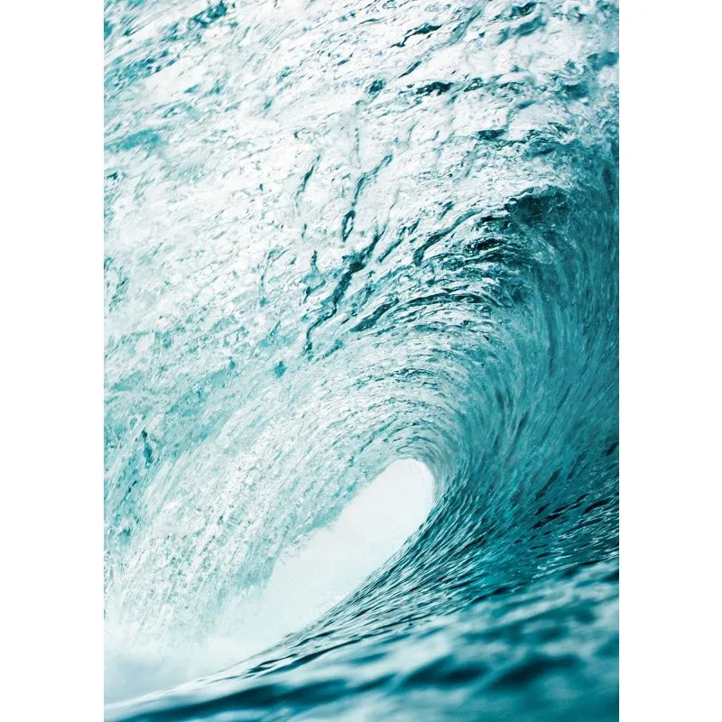 Surfing Beach Canvas Wall Art – Ocean Waves Summer Poster Canvas Wall Art Qst