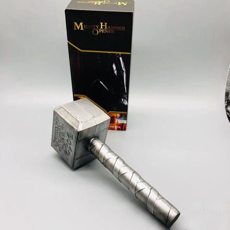Thor's Hammer Bottle Opener | Novelty Beer Opener Gift Novelty Bottle Opener Qme Silver