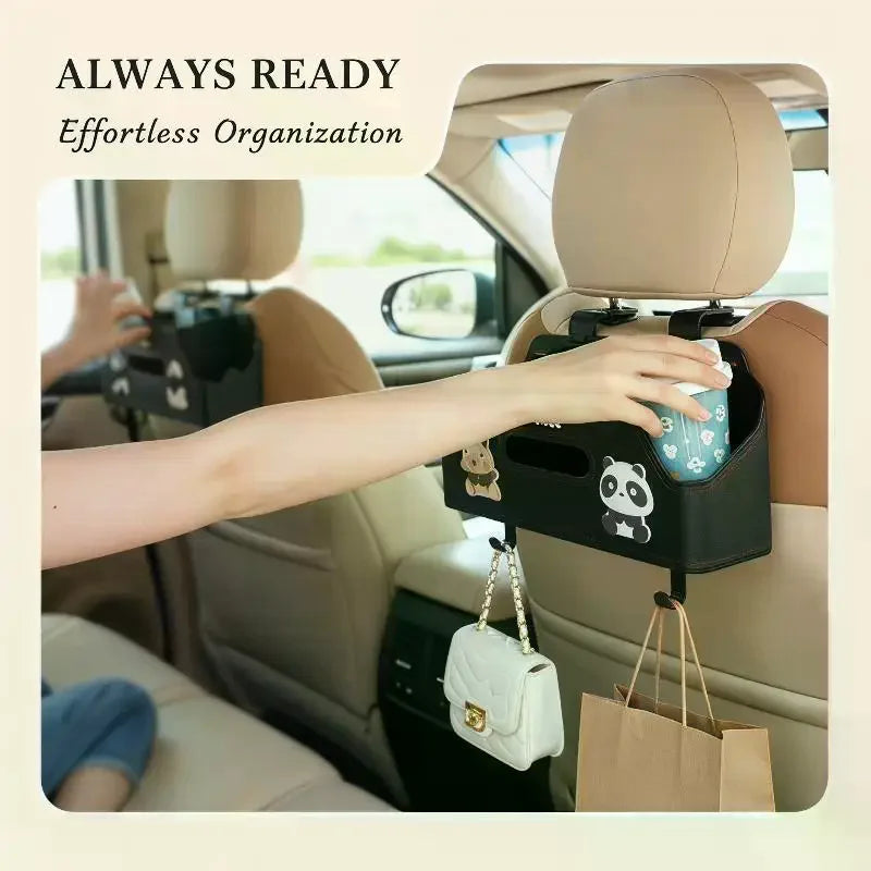 Car Back Seat Organizer – Leather Storage Box | 6 Styles Car Seat Organizer Qme