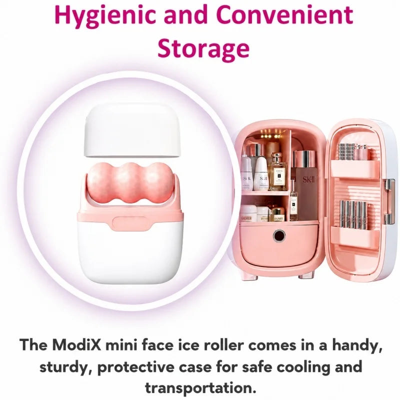Mini Face Ice Roller V&W Dual-Sided Cooling Skin Massager Face Ice Roller Qst