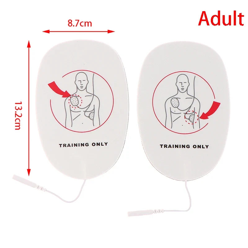 AED Trainer Replacement Pads Adult – First Aid Training Patches AED Training Pads Qme adult