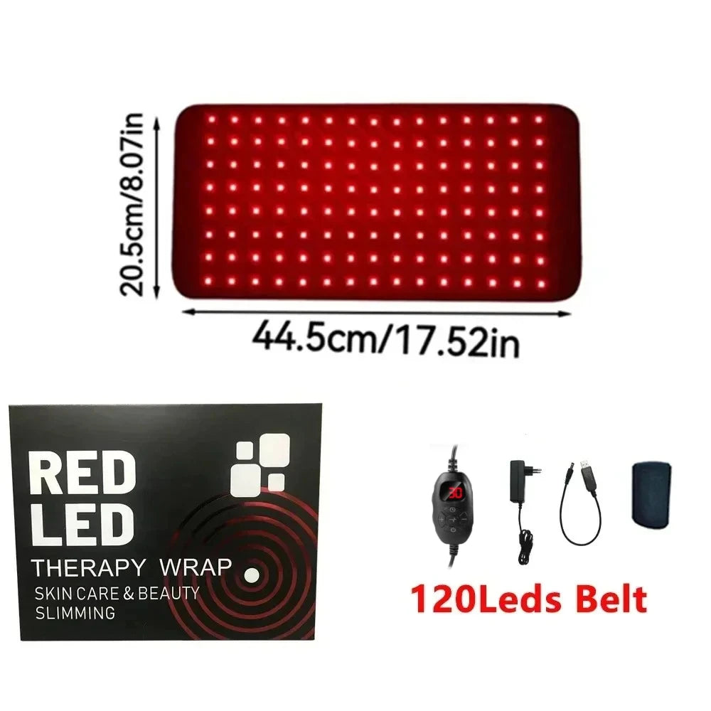 ZONGKUNG Red Light Therapy Pad 660nm 850nm Wearable Wrap Light Therapy Pad Qst 120Led Belt With Box