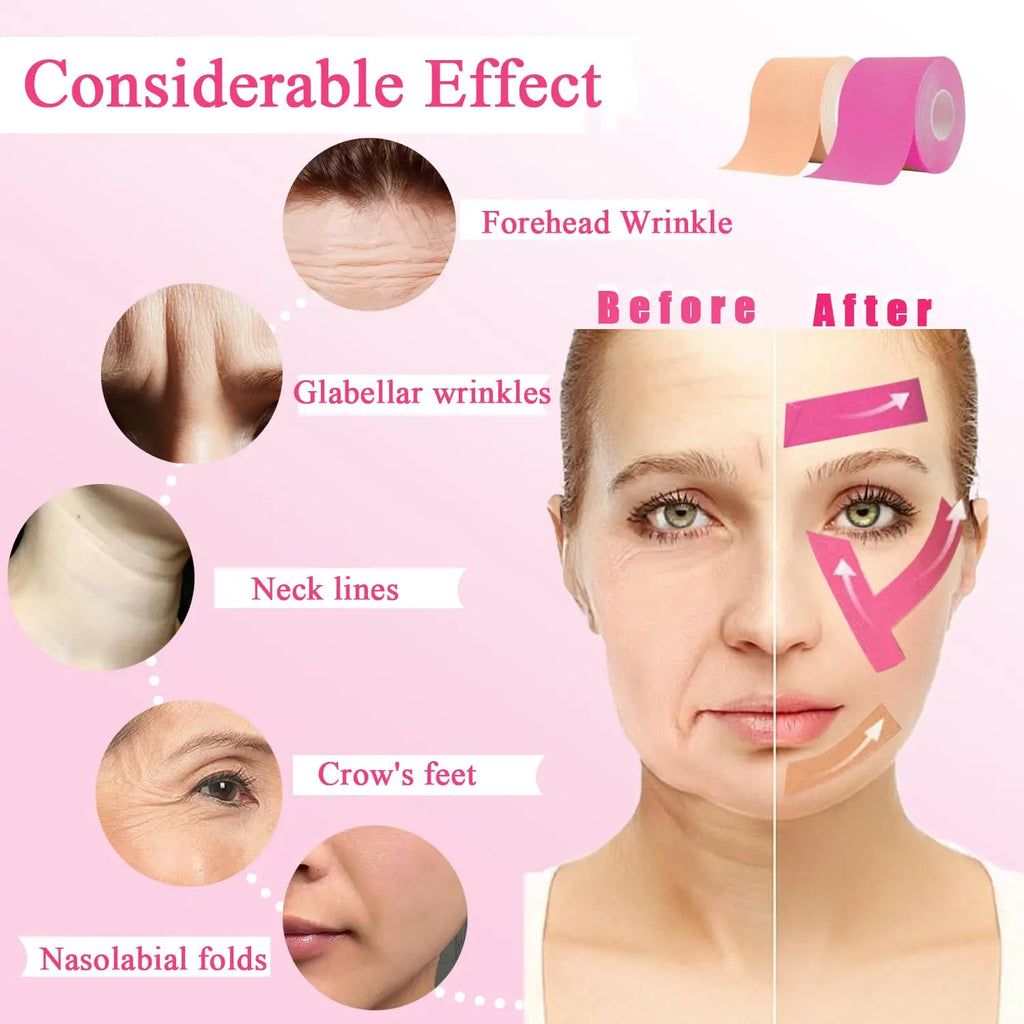 Firming Lifting Facial Patch – Breathable Cotton Skin Tape Facial Lifting Patch Qme
