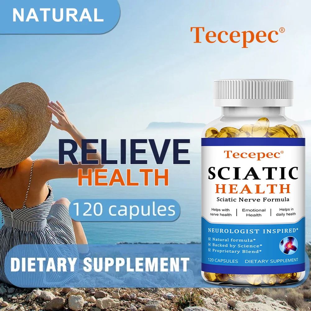 Tecepec Nerve & Joint Support Capsules – Vitamin B + ALA Wellness Supplement Qst