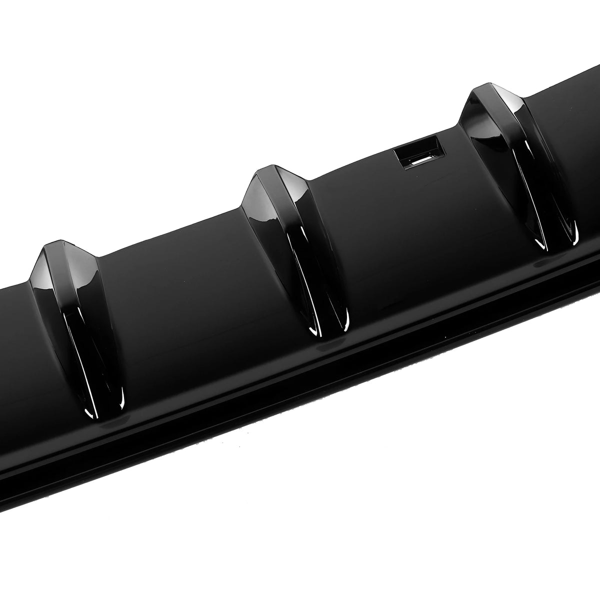 TCR Gloss Black Rear Bumper Diffuser Kit – MK7.5 2017–2020 Rear Bumper Diffuser Qst
