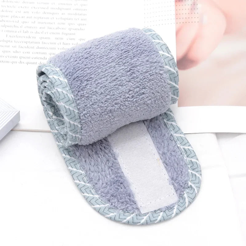 Women's Adjustable SPA Facial Headband – Soft Toweling Hair Band SPA Facial Headband Qme