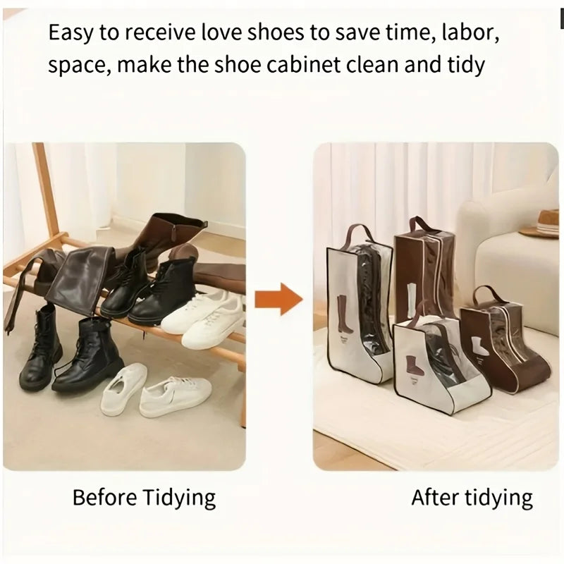 Oxford Boot & Shoe Storage Bag with Handle | Travel & Home Shoe Storage Bag Qme