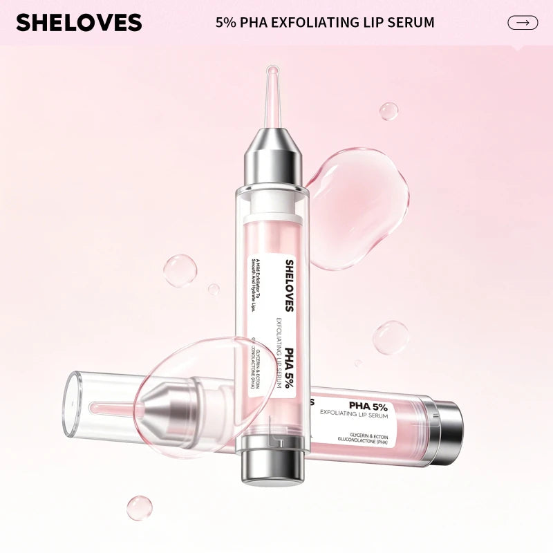 PHA 5% Exfoliating Lip Serum – Nourishing & Plumping 10ml Lip Serum Qst