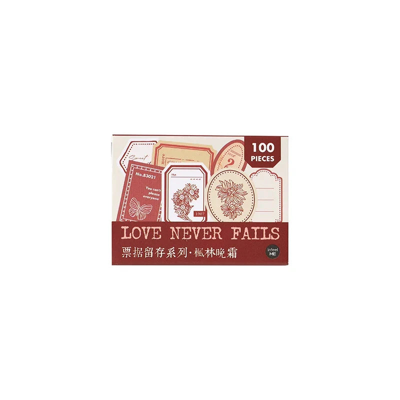 Vintage Ticket Stickers – DIY Diary, Album & Scrapbooking Decorative Stickers Qme