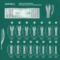 Nailpop Pointed Nail Forms 15 Sizes 150pcs Reusable Nail Extension Forms Qme JXJM-001-150