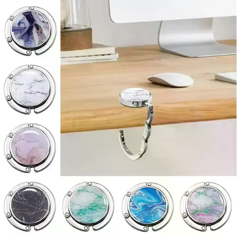 Foldable Handbag Hook – Portable Purse Hanger for Women Purse Hanger Hook Qme